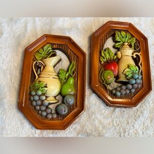 2~ 1983 Miller Studio chalkware plaques